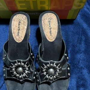 BareTraps Black Studded Women's Sandals